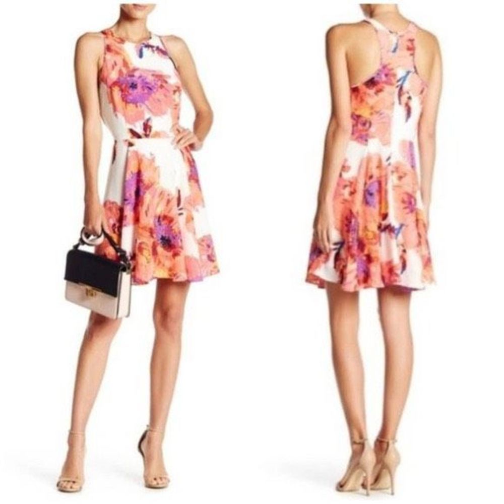 Yumi Kim Floral Mini Dress - Pink and White size XS